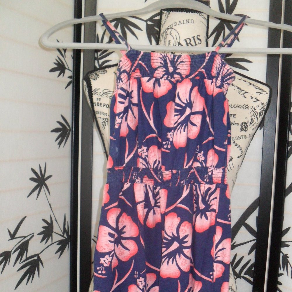 Navy floral dress